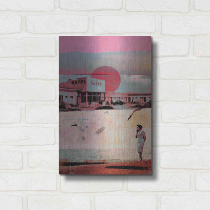 Luxe Metal Art 'Motel 500' by DB Waterman, Metal Wall Art,12x16