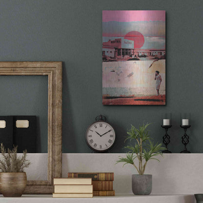 Luxe Metal Art 'Motel 500' by DB Waterman, Metal Wall Art,12x16