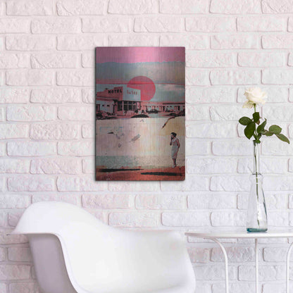 Luxe Metal Art 'Motel 500' by DB Waterman, Metal Wall Art,16x24