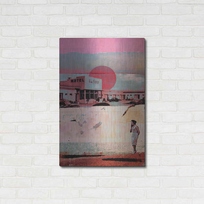 Luxe Metal Art 'Motel 500' by DB Waterman, Metal Wall Art,24x36