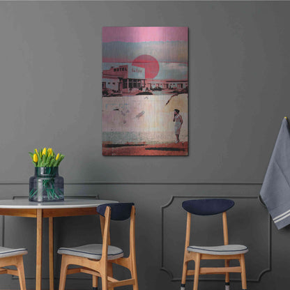 Luxe Metal Art 'Motel 500' by DB Waterman, Metal Wall Art,24x36