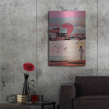 Luxe Metal Art 'Motel 500' by DB Waterman, Metal Wall Art,24x36