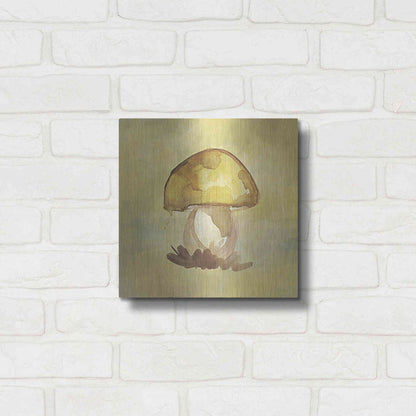 Luxe Metal Art 'Treasured Mushroom' by Yass Naffas Designs, Metal Wall Art,12x12