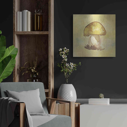 Luxe Metal Art 'Treasured Mushroom' by Yass Naffas Designs, Metal Wall Art,24x24