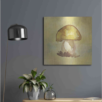 Luxe Metal Art 'Treasured Mushroom' by Yass Naffas Designs, Metal Wall Art,24x24