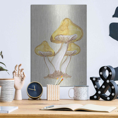 Luxe Metal Art 'Calming Mushrooms' by Yass Naffas Designs, Metal Wall Art,12x16