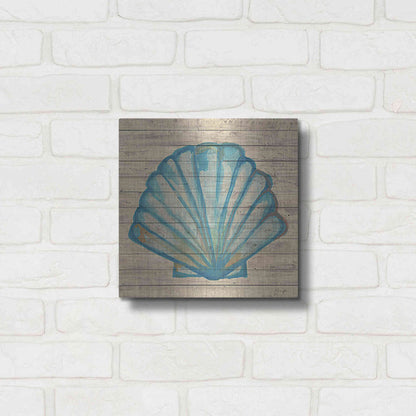 Luxe Metal Art 'A Seashell Wish' by Yass Naffas Designs, Metal Wall Art,12x12