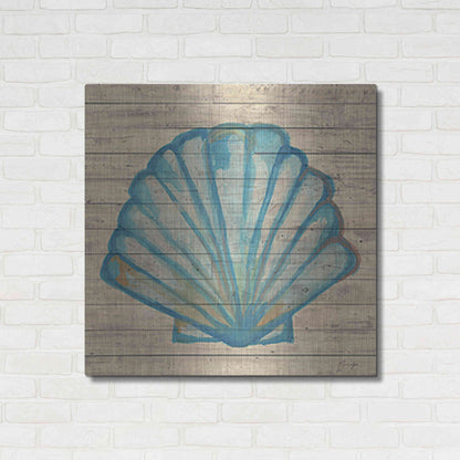 Luxe Metal Art 'A Seashell Wish' by Yass Naffas Designs, Metal Wall Art,36x36