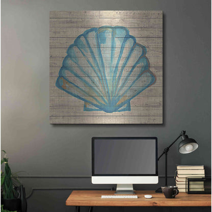 Luxe Metal Art 'A Seashell Wish' by Yass Naffas Designs, Metal Wall Art,36x36