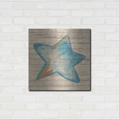 Luxe Metal Art 'A Starfish Wish' by Yass Naffas Designs, Metal Wall Art,24x24