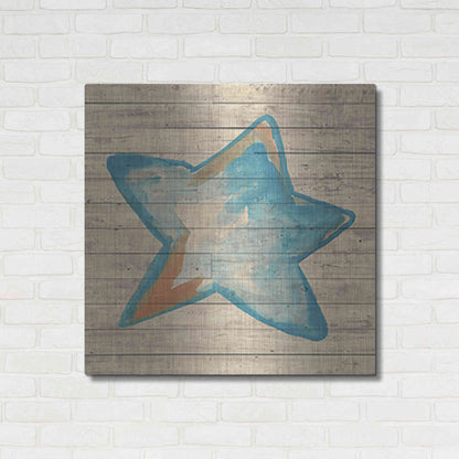 Luxe Metal Art 'A Starfish Wish' by Yass Naffas Designs, Metal Wall Art,36x36