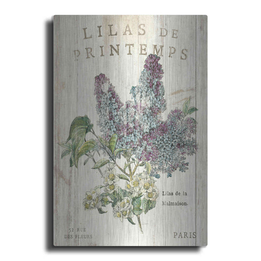Luxe Metal Art 'Lilas de Printemps' by Sue Schlabach, Metal Wall Art