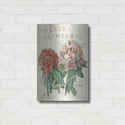 Luxe Metal Art 'Fleur de Printemps' by Sue Schlabach, Metal Wall Art,16x24