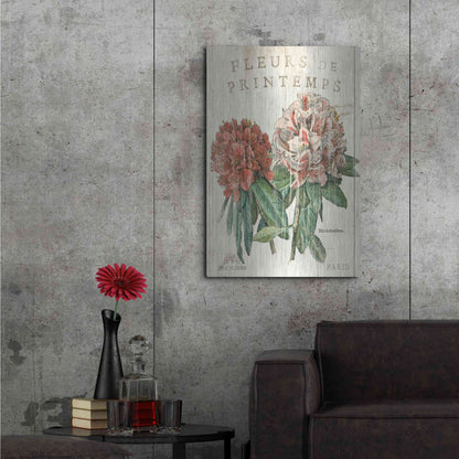 Luxe Metal Art 'Fleur de Printemps' by Sue Schlabach, Metal Wall Art,24x36