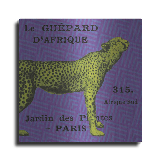 Luxe Metal Art 'Bright Safari Leopard' by Sue Schlabach, Metal Wall Art