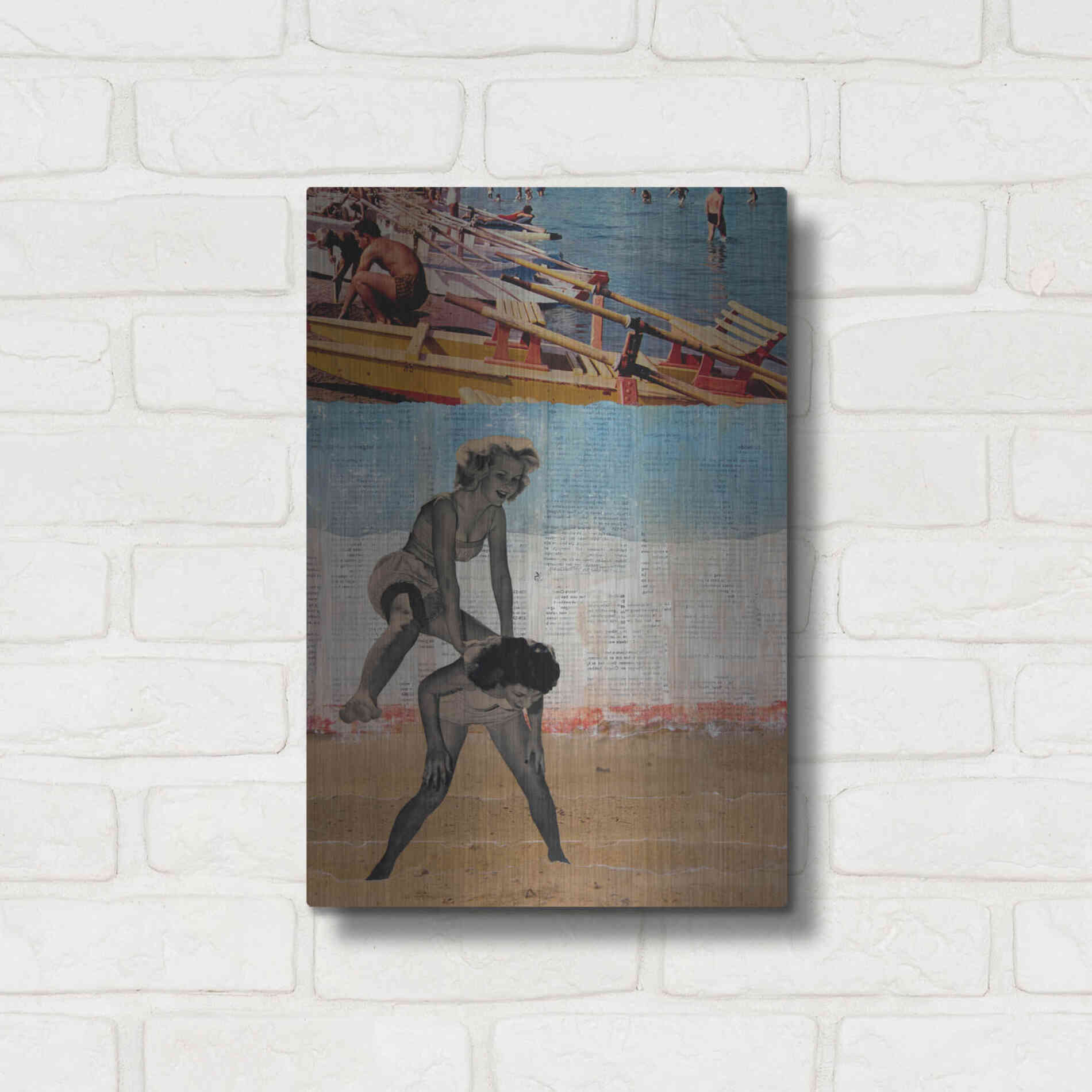 Luxe Metal Art 'Sweet Innocence' by DB Waterman, Metal Wall Art,12x16