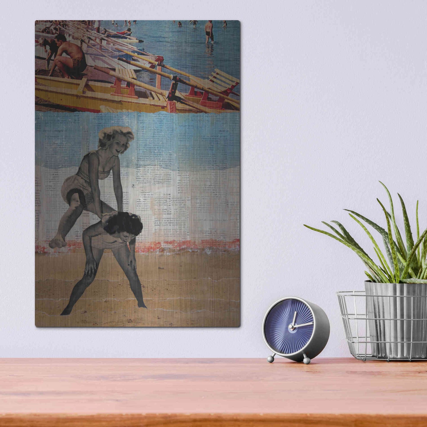 Luxe Metal Art 'Sweet Innocence' by DB Waterman, Metal Wall Art,12x16