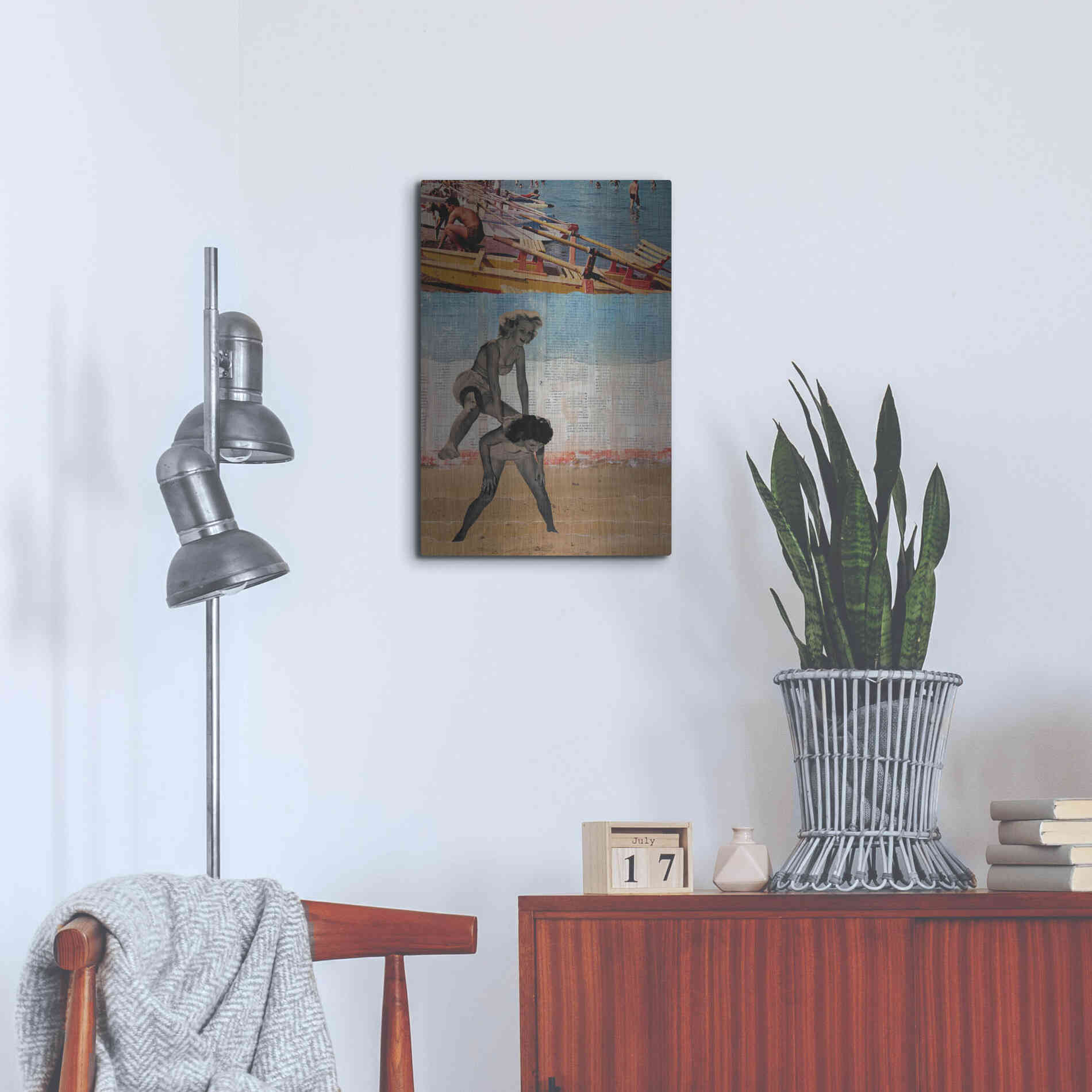 Luxe Metal Art 'Sweet Innocence' by DB Waterman, Metal Wall Art,16x24