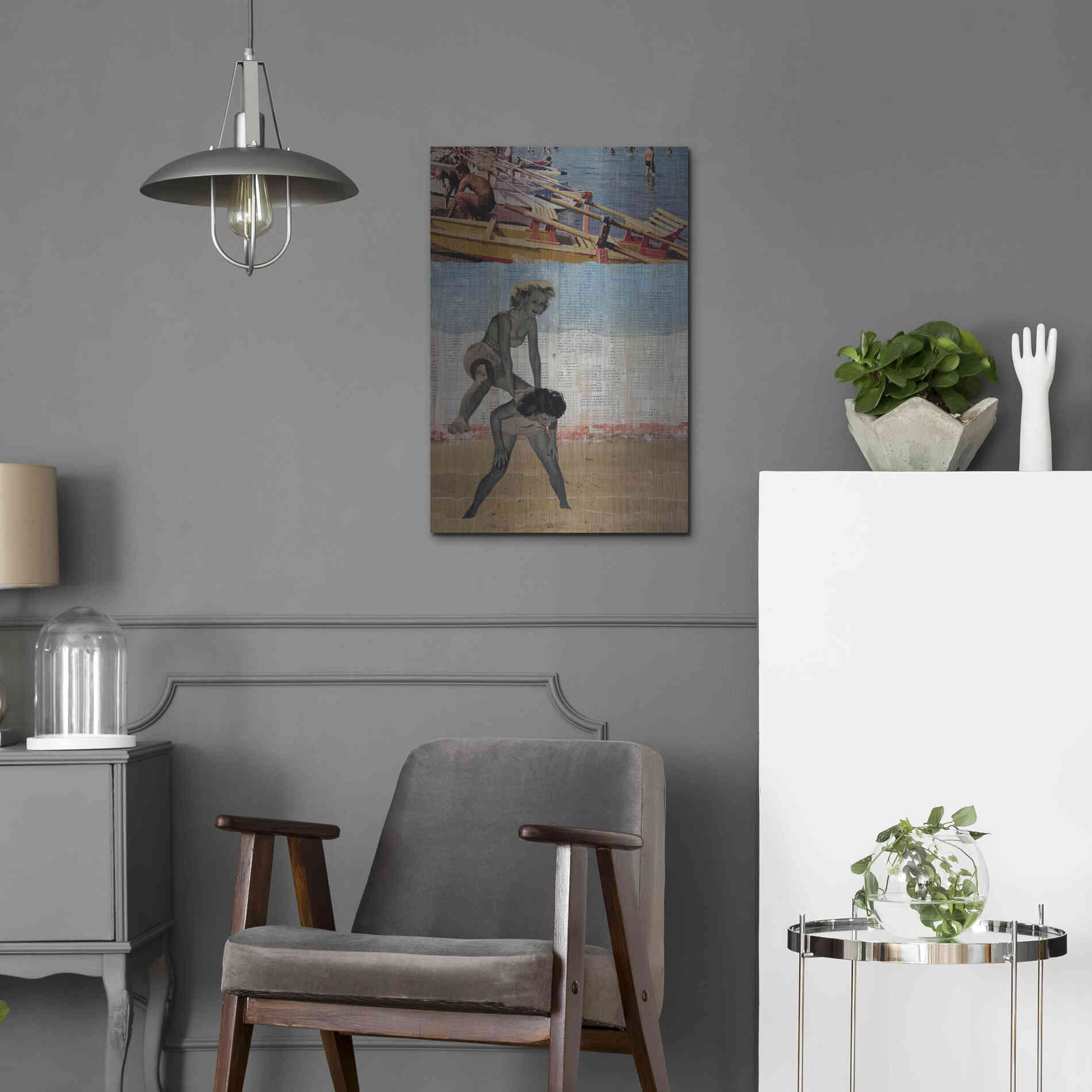 Luxe Metal Art 'Sweet Innocence' by DB Waterman, Metal Wall Art,16x24