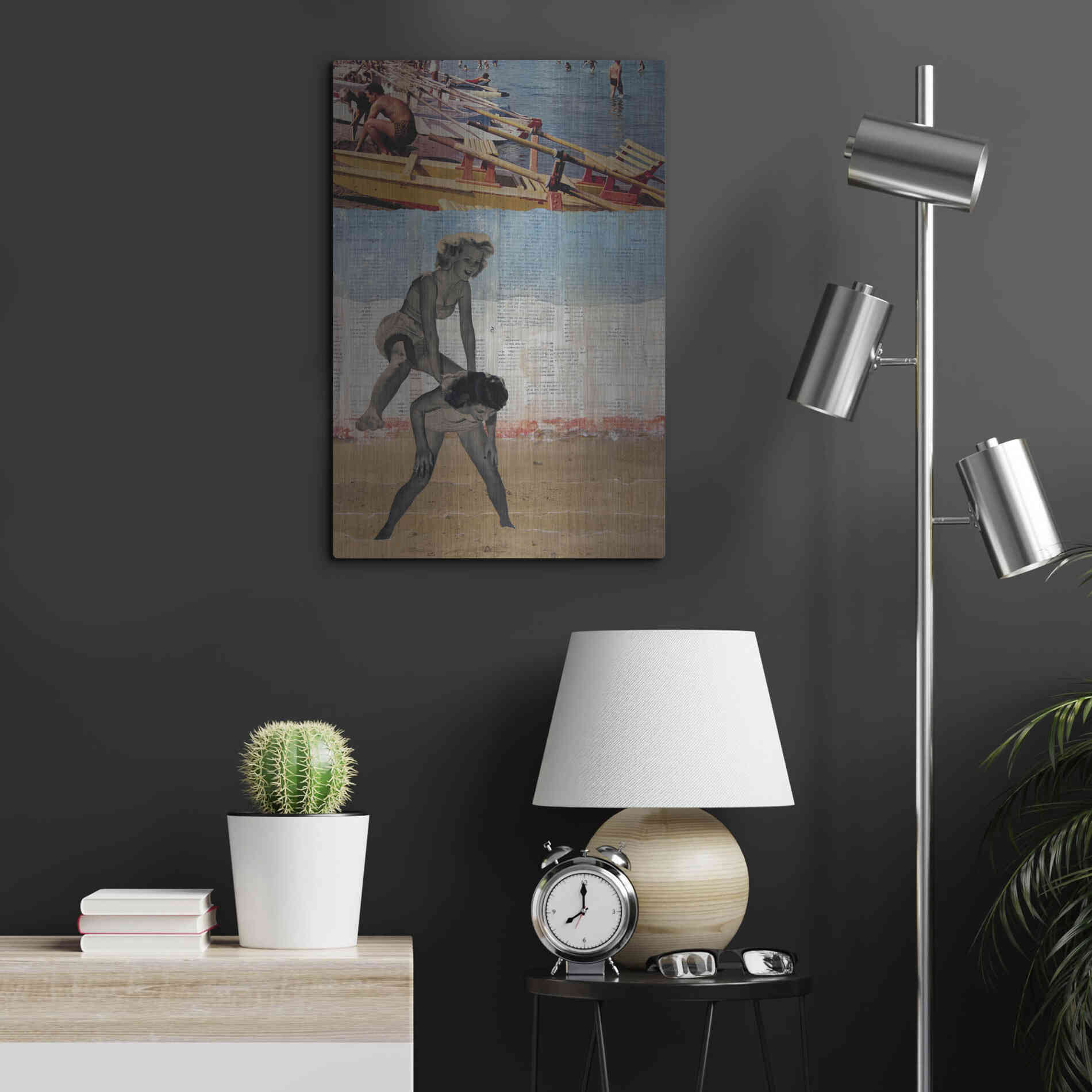 Luxe Metal Art 'Sweet Innocence' by DB Waterman, Metal Wall Art,16x24