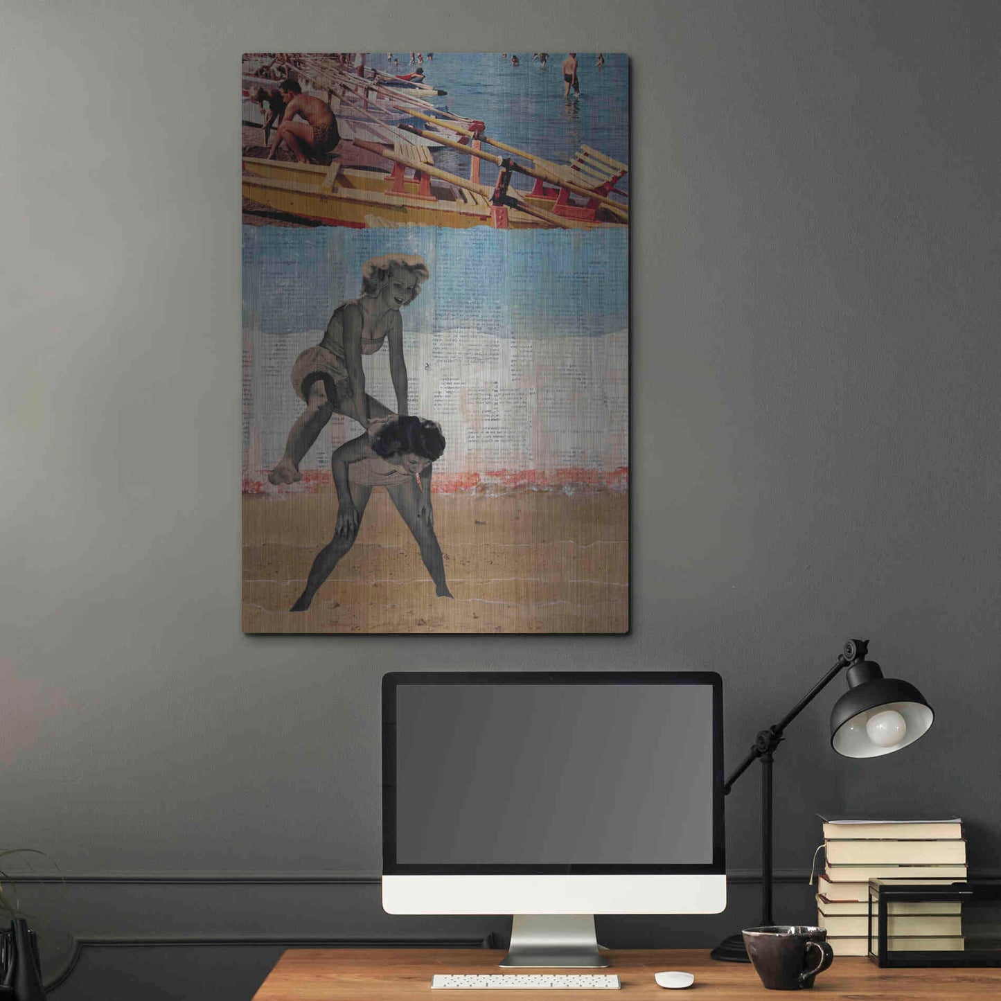 Luxe Metal Art 'Sweet Innocence' by DB Waterman, Metal Wall Art,24x36