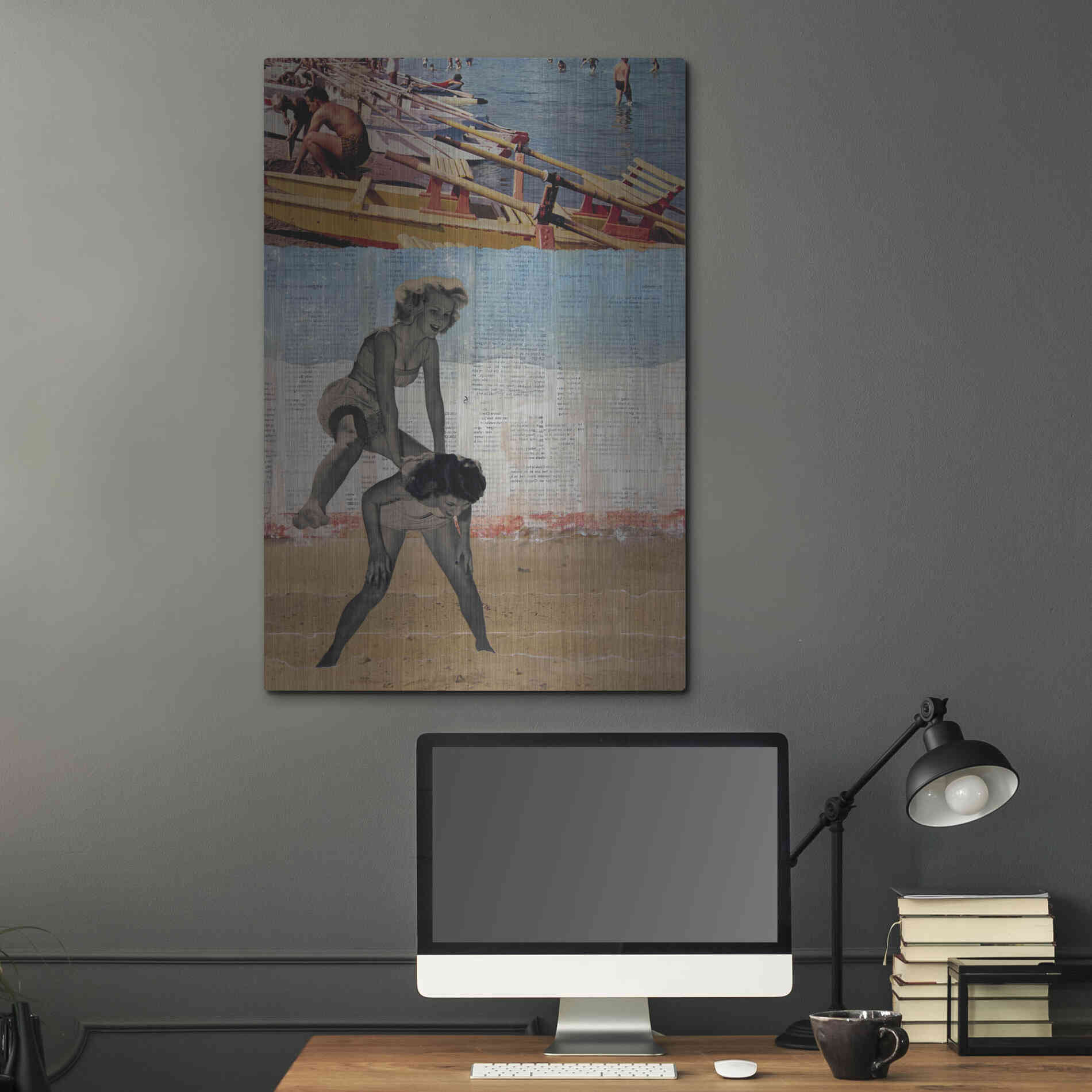 Luxe Metal Art 'Sweet Innocence' by DB Waterman, Metal Wall Art,24x36