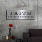 Luxe Metal Art 'Signs of Faith VI' by Sue Schlabach, Metal Wall Art,48x16