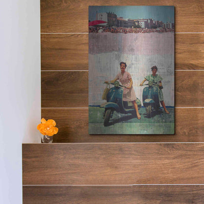 Luxe Metal Art 'The Sweet Past' by DB Waterman, Metal Wall Art,12x16