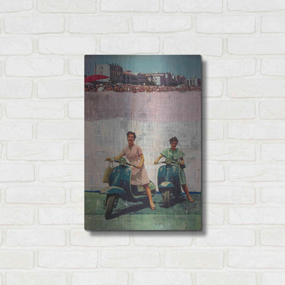 Luxe Metal Art 'The Sweet Past' by DB Waterman, Metal Wall Art,16x24