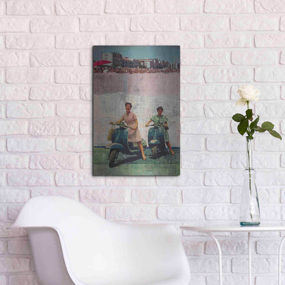 Luxe Metal Art 'The Sweet Past' by DB Waterman, Metal Wall Art,16x24