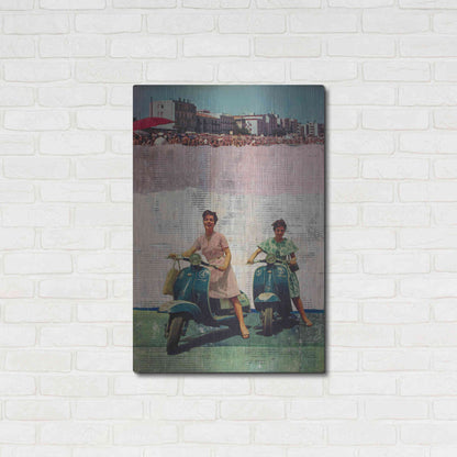 Luxe Metal Art 'The Sweet Past' by DB Waterman, Metal Wall Art,24x36