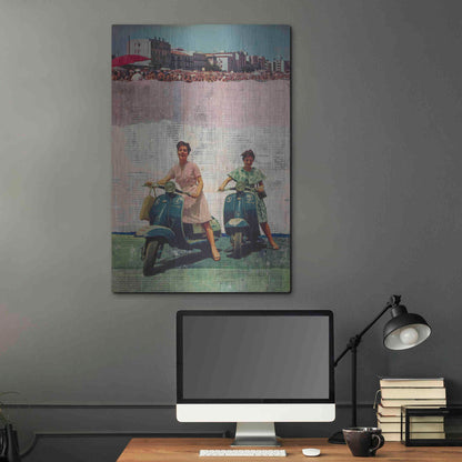 Luxe Metal Art 'The Sweet Past' by DB Waterman, Metal Wall Art,24x36