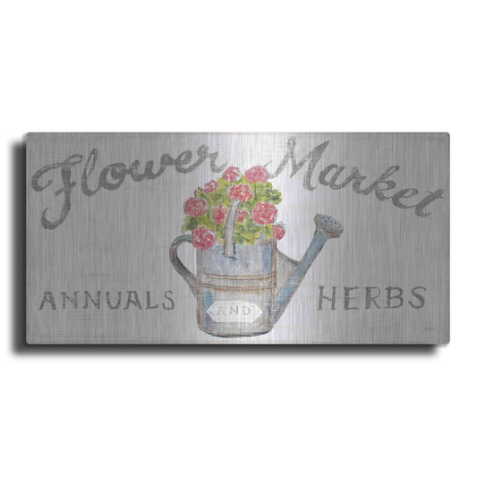 Luxe Metal Art 'White Barn Signs I' by Sue Schlabach, Metal Wall Art