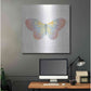 Luxe Metal Art 'White Barn Butterflies I' by Sue Schlabach, Metal Wall Art,36x36