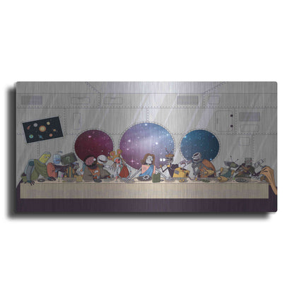 Luxe Metal Art 'The Robot's Last Supper' Metal Wall Art