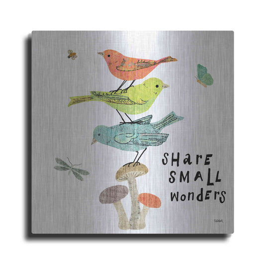 Luxe Metal Art 'Wild Wings III' by Sue Schlabach, Metal Wall Art