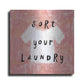 Luxe Metal Art 'Laundry Rules III' by Sue Schlabach, Metal Wall Art