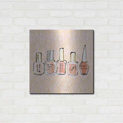 Luxe Metal Art 'Geo Beauty and Sass I' by Sue Schlabach, Metal Wall Art,24x24