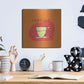 Luxe Metal Art 'Colorful Coffee Espresso No Border' by Sue Schlabach, Metal Wall Art,12x12