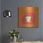 Luxe Metal Art 'Colorful Coffee Espresso No Border' by Sue Schlabach, Metal Wall Art,24x24