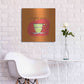 Luxe Metal Art 'Colorful Coffee Espresso No Border' by Sue Schlabach, Metal Wall Art,24x24