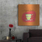 Luxe Metal Art 'Colorful Coffee Espresso No Border' by Sue Schlabach, Metal Wall Art,36x36