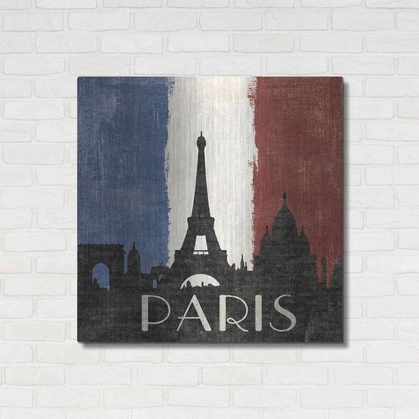 Luxe Metal Art 'Paris' by Moira Hershey, Metal Wall Art,36x36