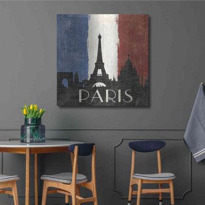 Luxe Metal Art 'Paris' by Moira Hershey, Metal Wall Art,36x36