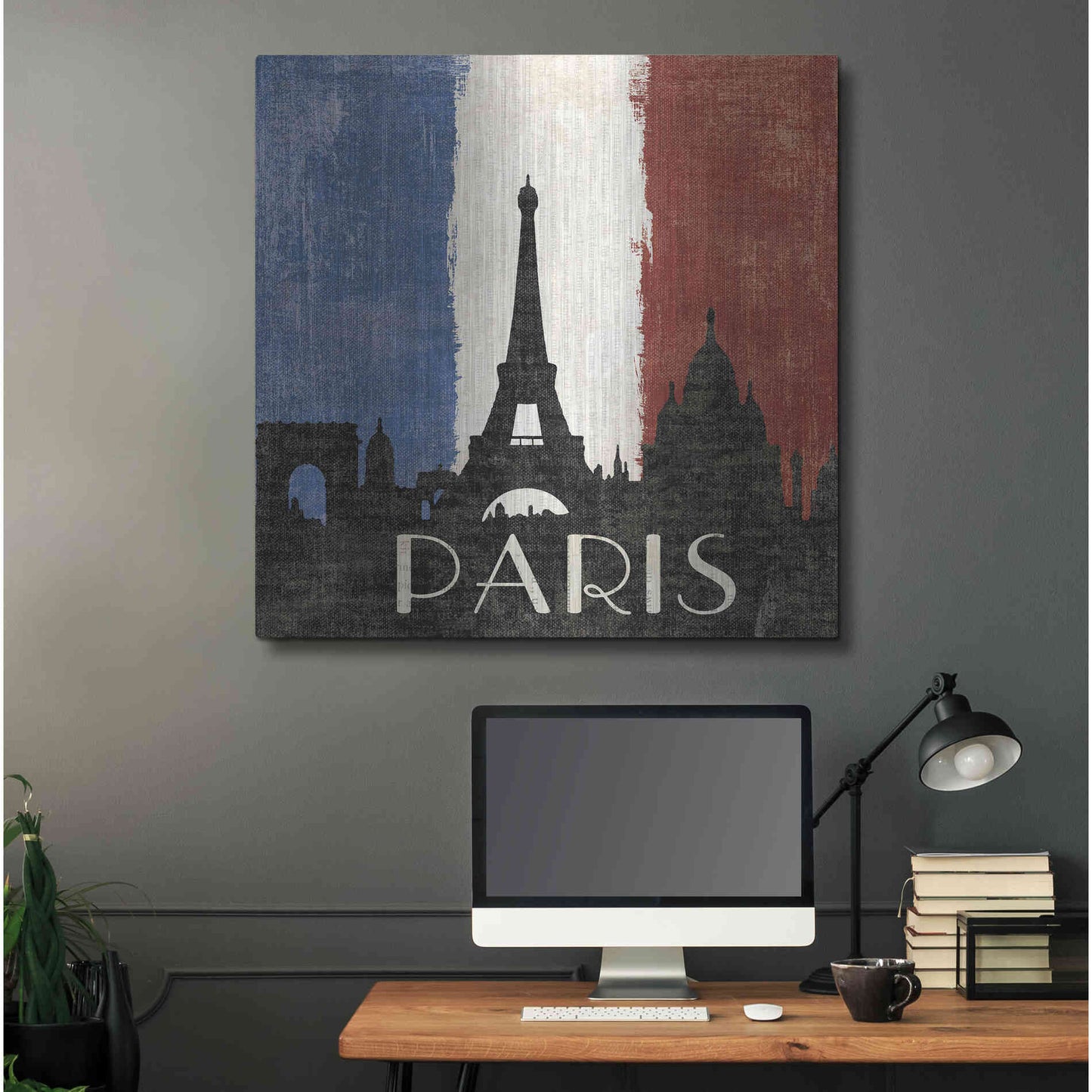 Luxe Metal Art 'Paris' by Moira Hershey, Metal Wall Art,36x36