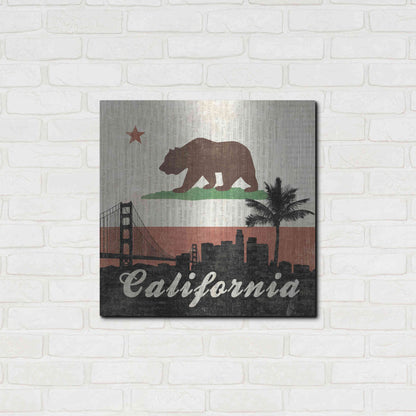 Luxe Metal Art 'California' by Moira Hershey, Metal Wall Art,24x24