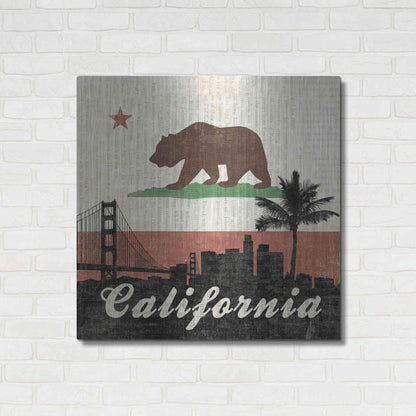 Luxe Metal Art 'California' by Moira Hershey, Metal Wall Art,36x36