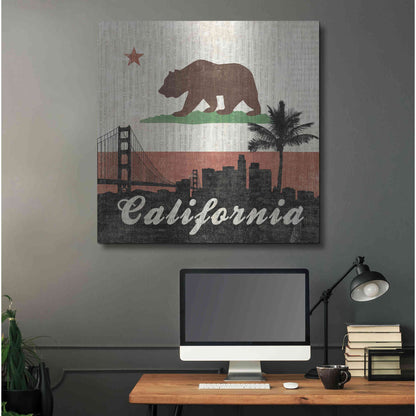 Luxe Metal Art 'California' by Moira Hershey, Metal Wall Art,36x36