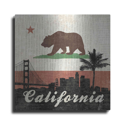 Luxe Metal Art 'California' by Moira Hershey, Metal Wall Art