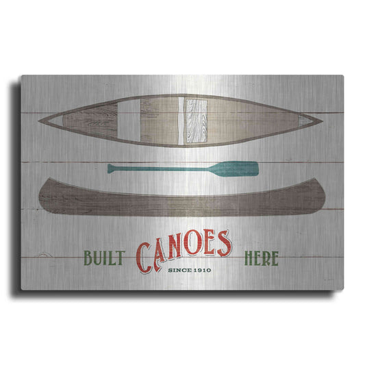 Luxe Metal Art 'Cabin Life VII Neutral' by Sue Schlabach, Metal Wall Art